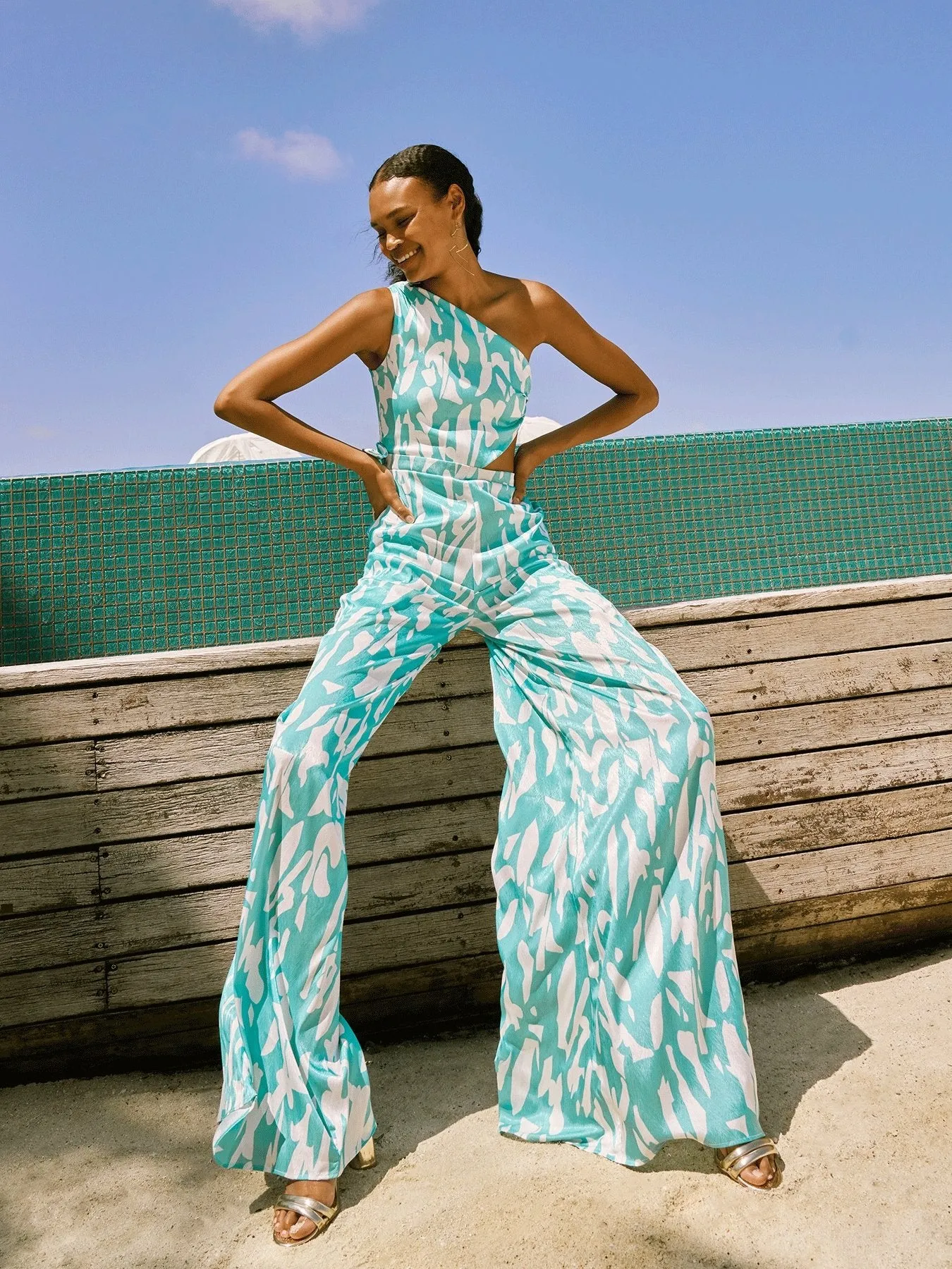 Kaira Jumpsuit - Playa Aqua