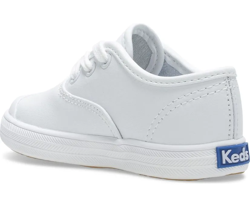 KEDS WHITE LEATHER LITTLE CHAMPION