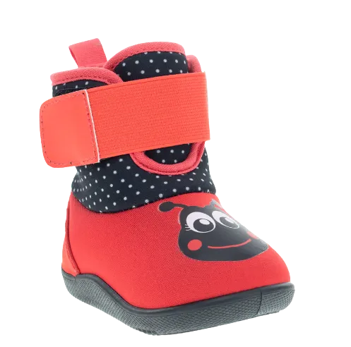 KIDS LUCY LADYBUG BABY BOOT - RED