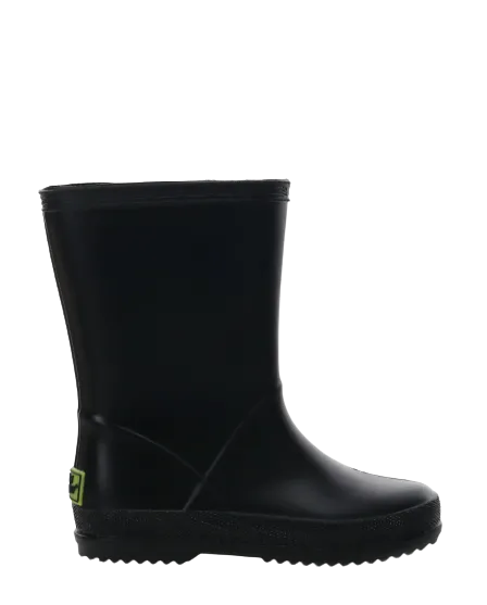 Kids PVC Task Rain Boot - Black