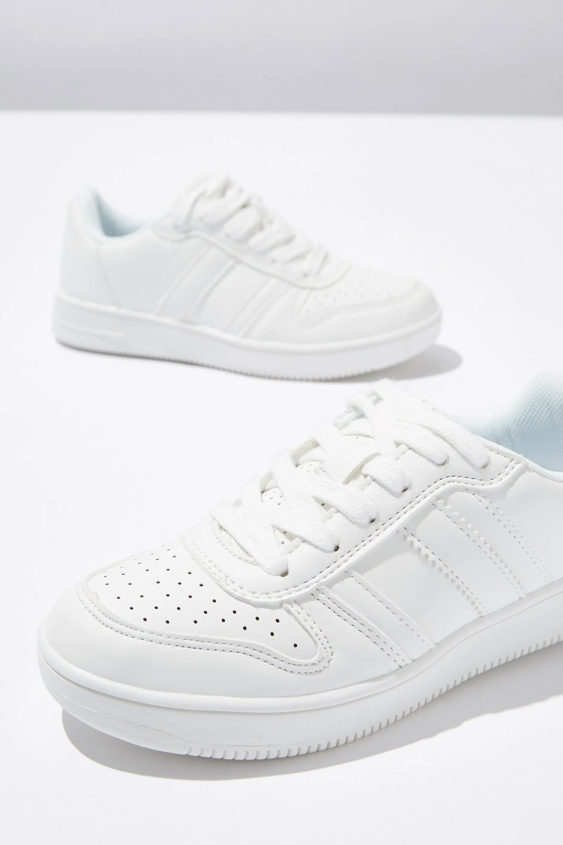 Kids Spliced Trainer - White