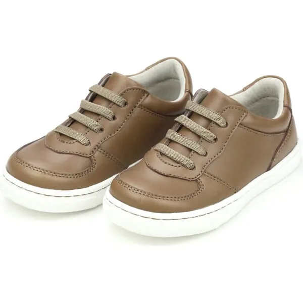 L'Amour Grayson Elastic Lace Sneaker, Mocha