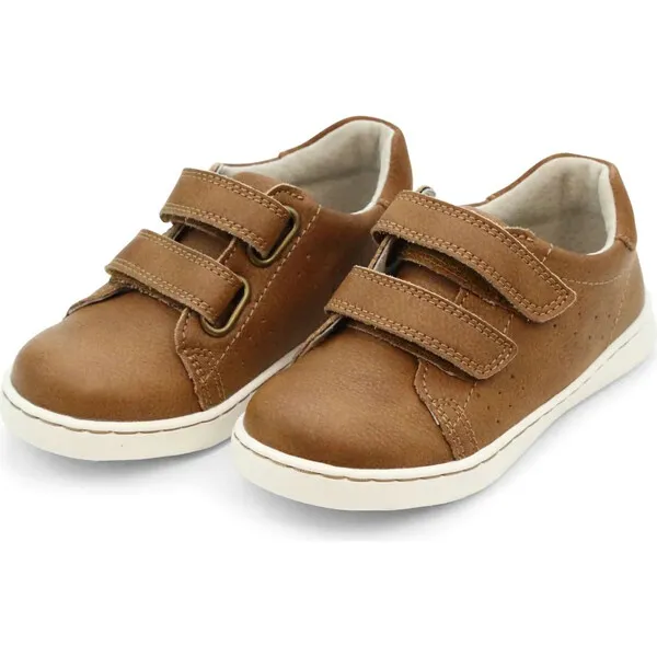 L'Amour Kyle Double Velcro Sneaker, Chestnut