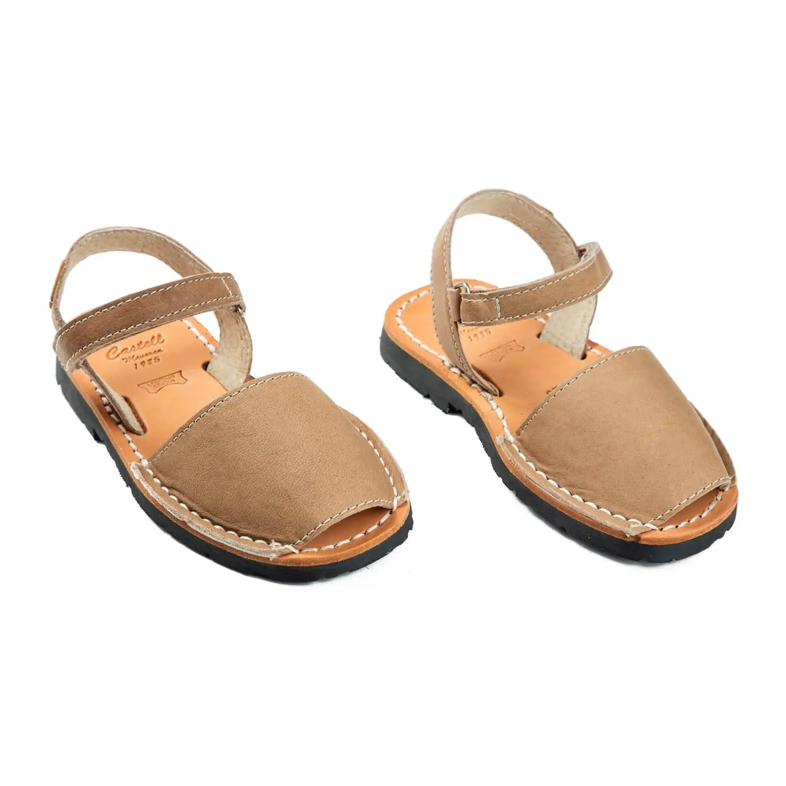 Leather Open Toe Menorcan Sandal For Kids - Iker 1002 Tuscany