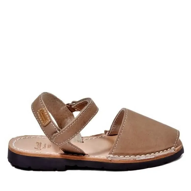 Leather Open Toe Menorcan Sandal For Kids - Iker 1002 Tuscany