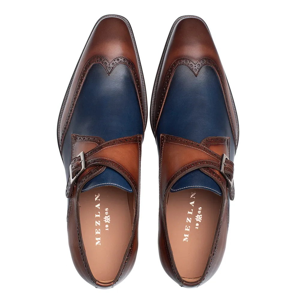 Leather Wing Tip Monk Strap