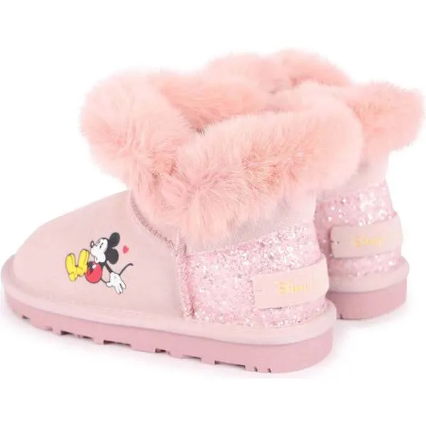 Master of Arts Mickey Faux Fur Boots, Pink