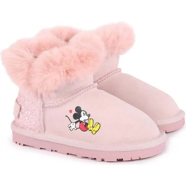 Master of Arts Mickey Faux Fur Boots, Pink