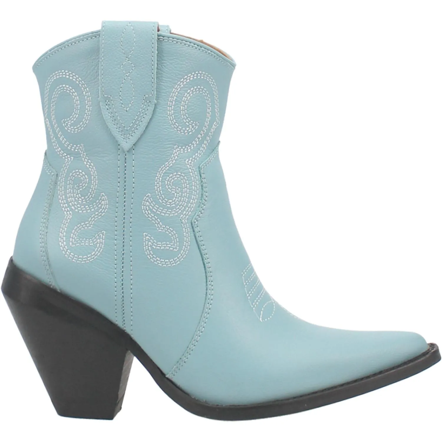 Model Shoes Size 9 | Dingo | Pretty N Prissy Leather Bootie in Blue *DISCONTINUED*