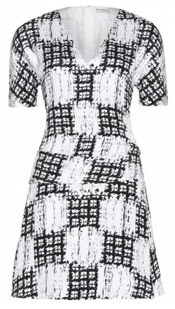 Monochrome Silk Dress