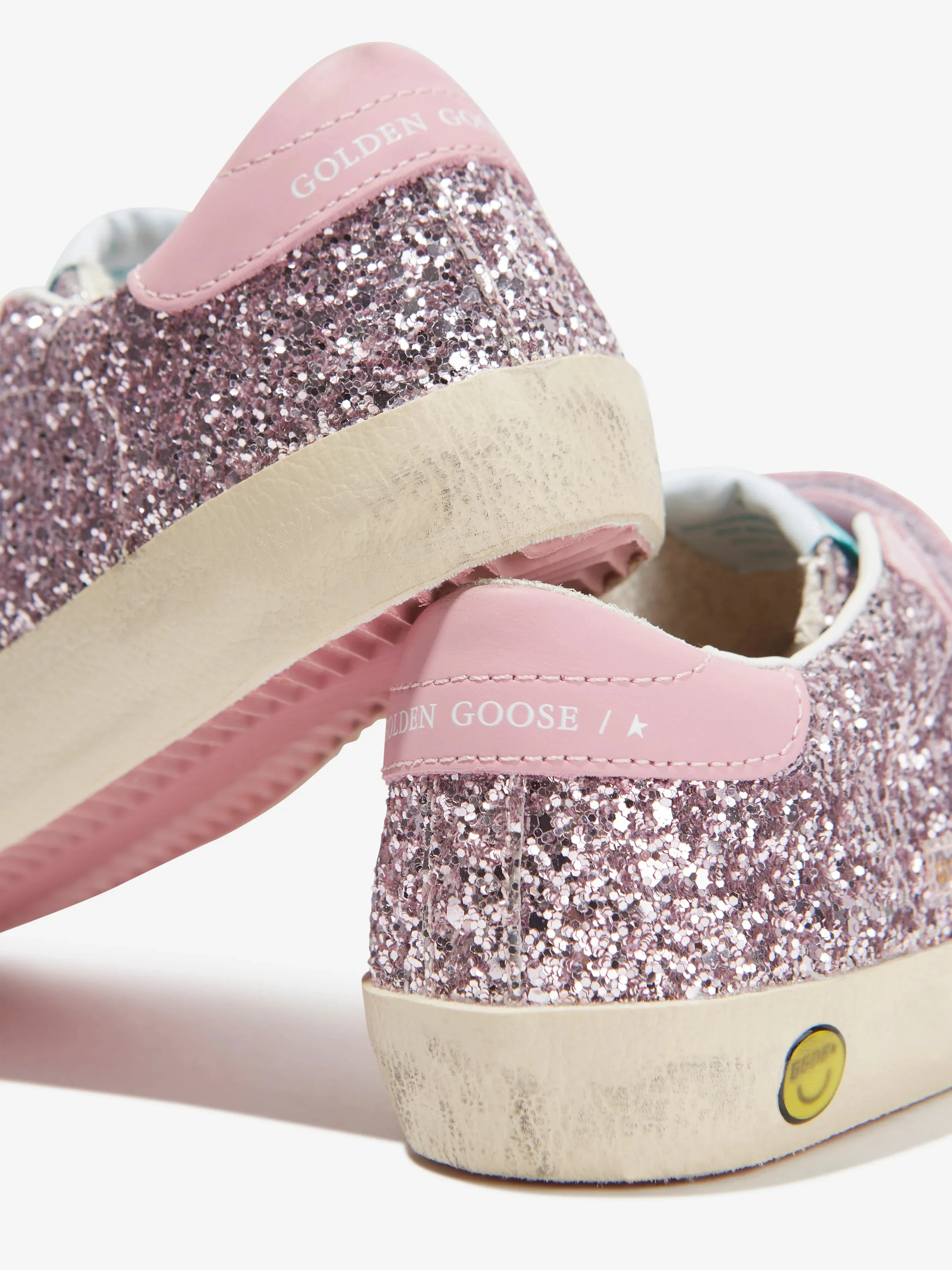 Old School Glitter Leather Sneaker