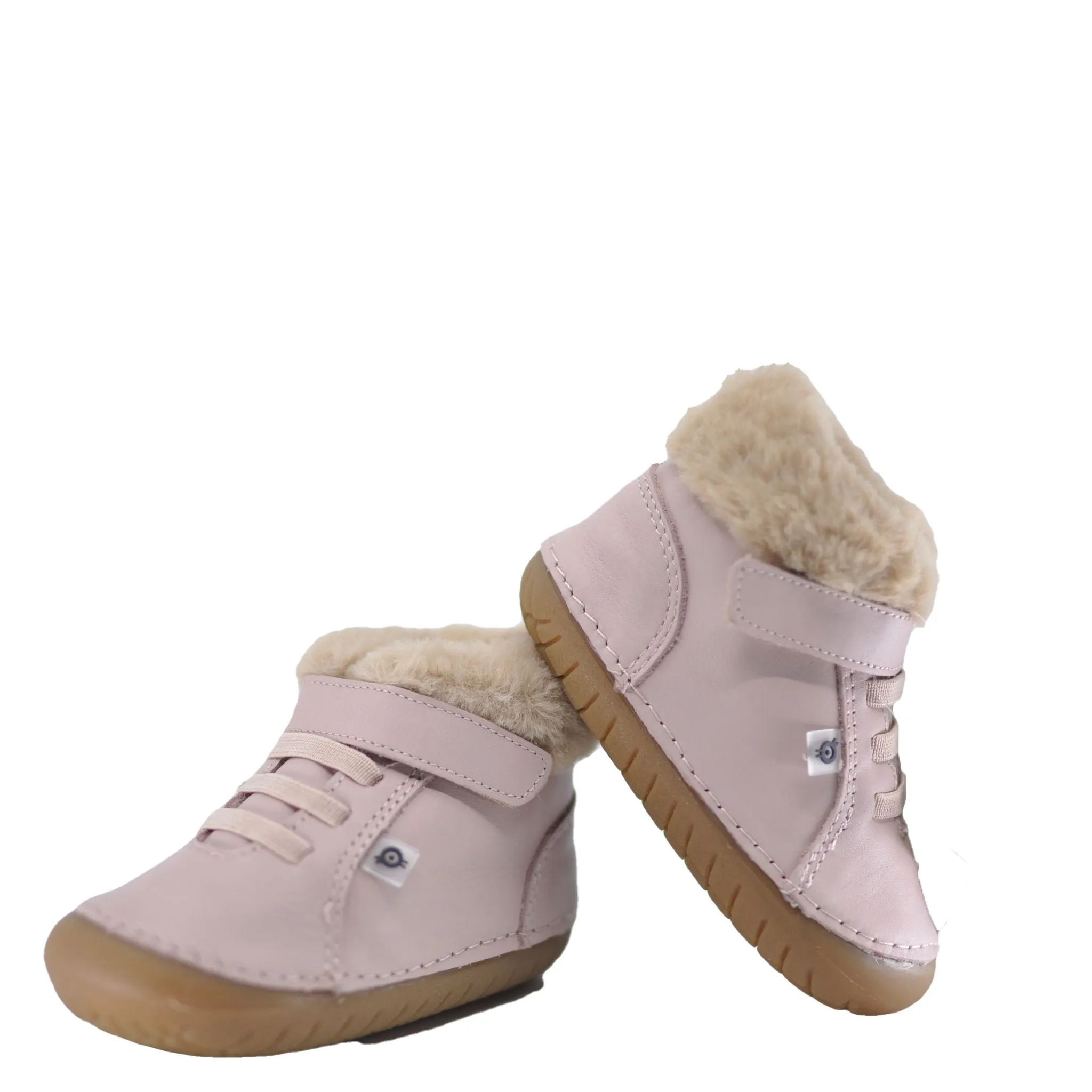 Old Soles Pink Fur Hightop Baby Sneaker