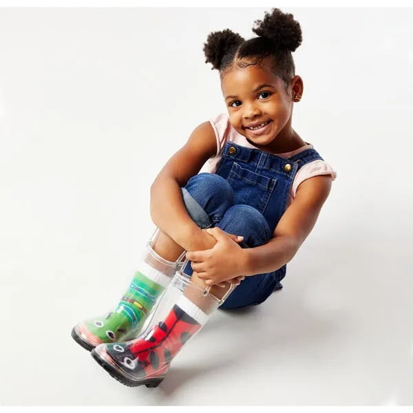 Pals Socks Peek-A-Boots! See-Thru Rain Boots for Kids