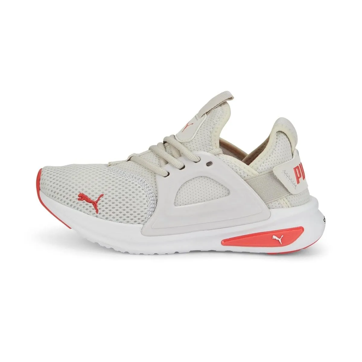 PUMA JUNIOR SOFTRIDE ENZO EVO WHITE/RED SHOE