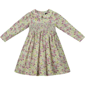 Question Everything Hampstead Smocked Floral Girls Dress, Multicolors