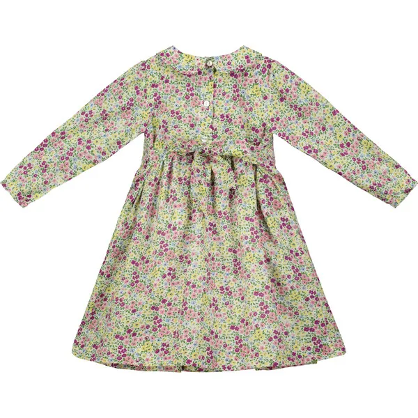 Question Everything Hampstead Smocked Floral Girls Dress, Multicolors