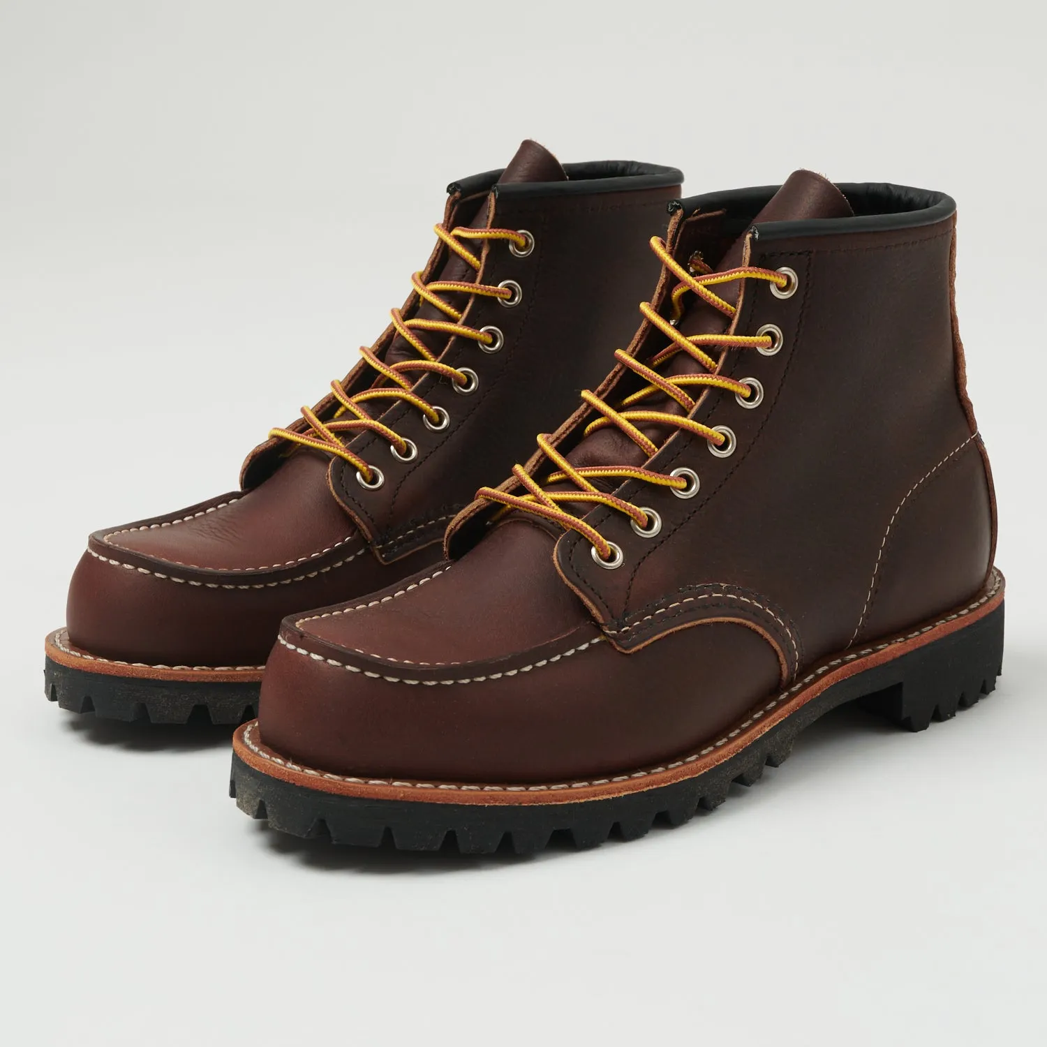 Red Wing 8146 Roughneck Moc Toe Work Boot - Briar Oil Slick