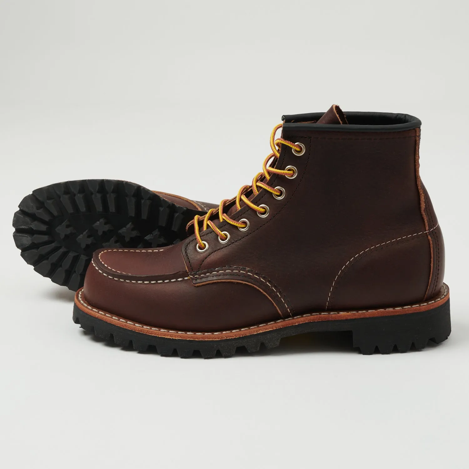 Red Wing 8146 Roughneck Moc Toe Work Boot - Briar Oil Slick