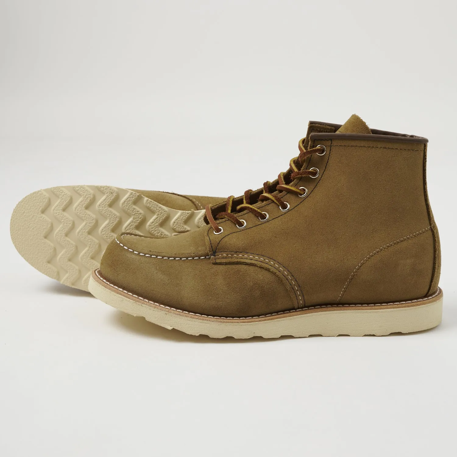 Red Wing 8881 6 Moc Toe Boots - Olive Mohave