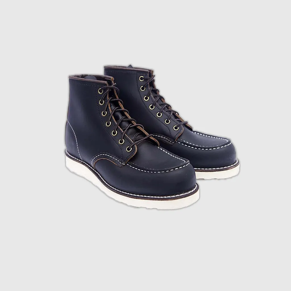 Redwing 6" Moc Toe Boot - Black