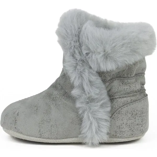 Robeez Classic Faux Fur Boots, Grey