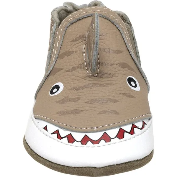 Robeez Tiger Shark Booties, Tan