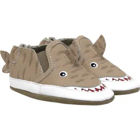 Robeez Tiger Shark Booties, Tan