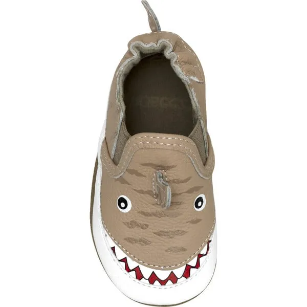 Robeez Tiger Shark Booties, Tan