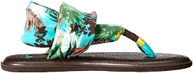 Sanuk Yoga Sling 2 Prints Seafoam Pineapple Sandals - Women's