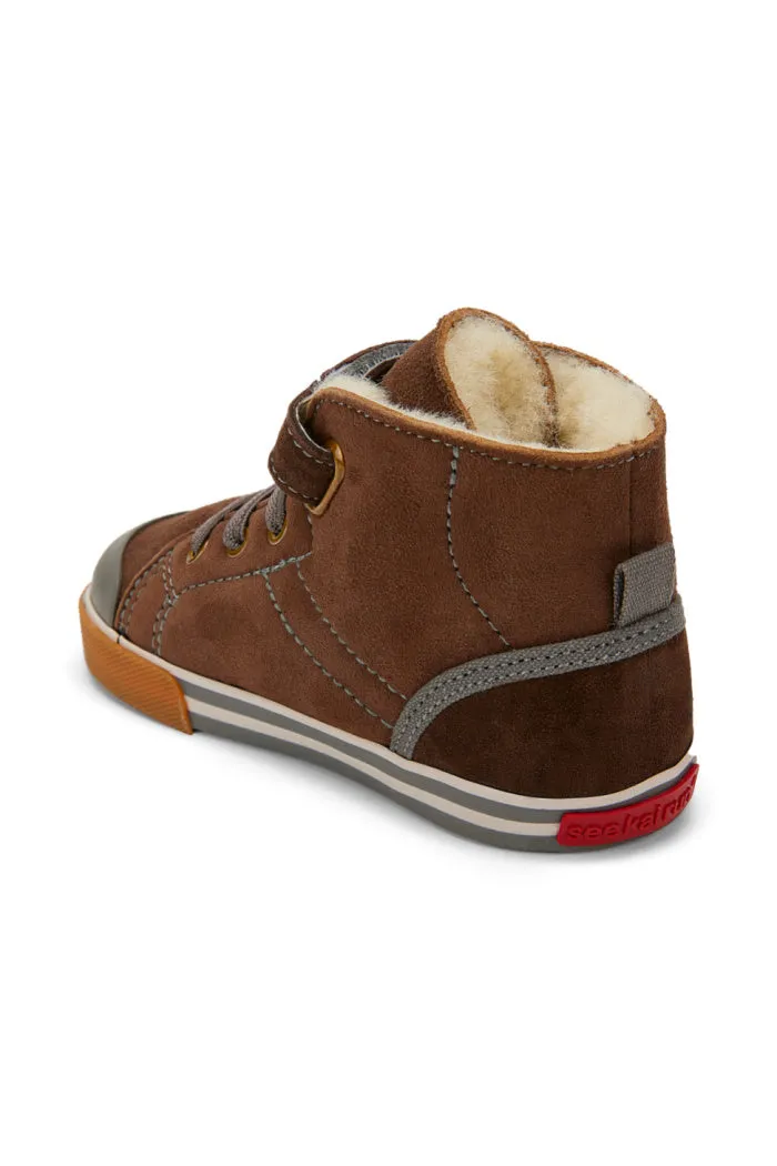 See Kai Run Boys Devon in Brown Shearling