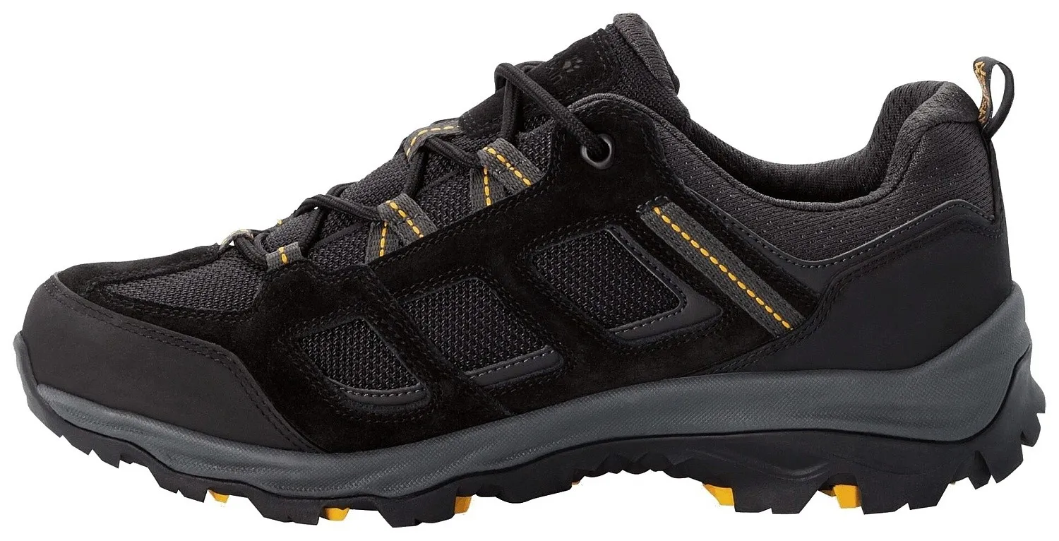 shoes Jack Wolfskin Vojo 3 Texapore Low M - Black/Burly Yellow XT - men´s