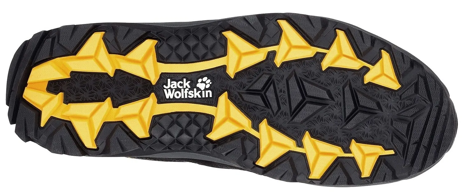 shoes Jack Wolfskin Vojo 3 Texapore Low M - Black/Burly Yellow XT - men´s