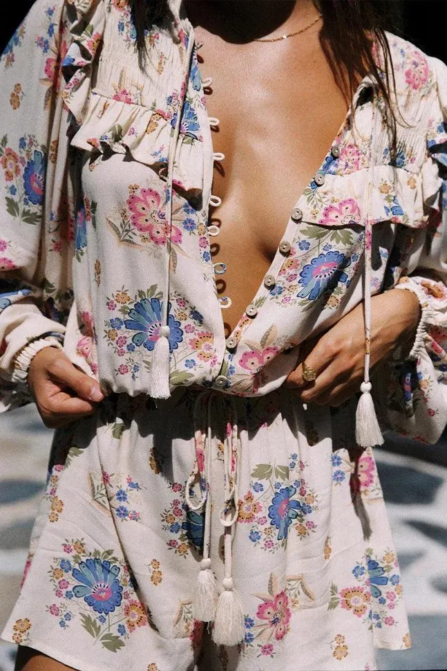 Solstice floral Print Romper