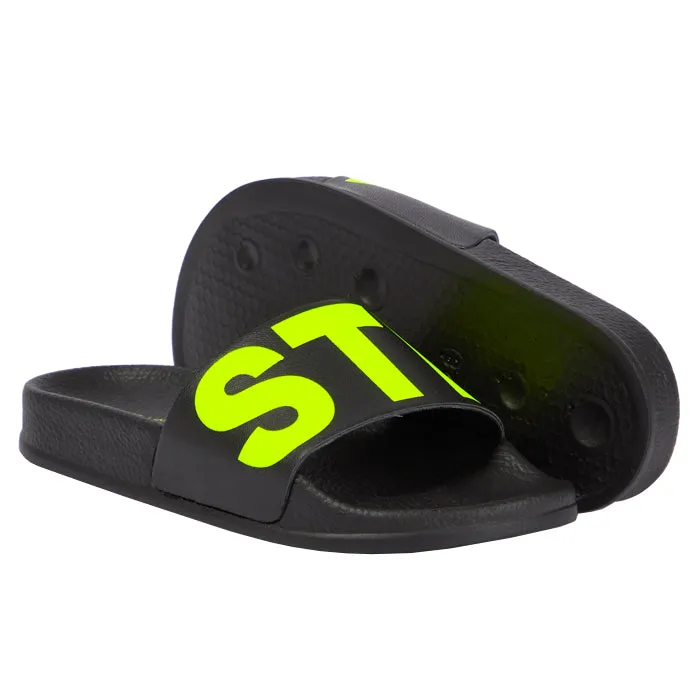 Stella McCartney Child Logo Slide Sandals Black