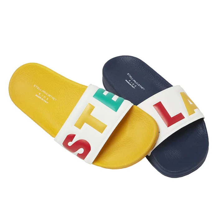 Stella McCartney Child Logo Slide Sandals Multicolour