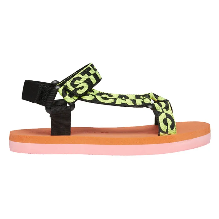 Stella McCartney Child Logo Tape Sandals Multicolour