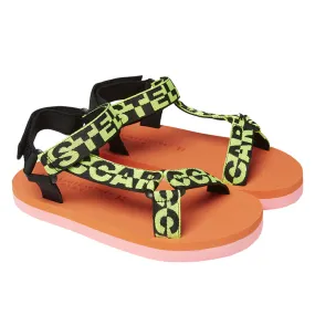 Stella McCartney Child Logo Tape Sandals Multicolour