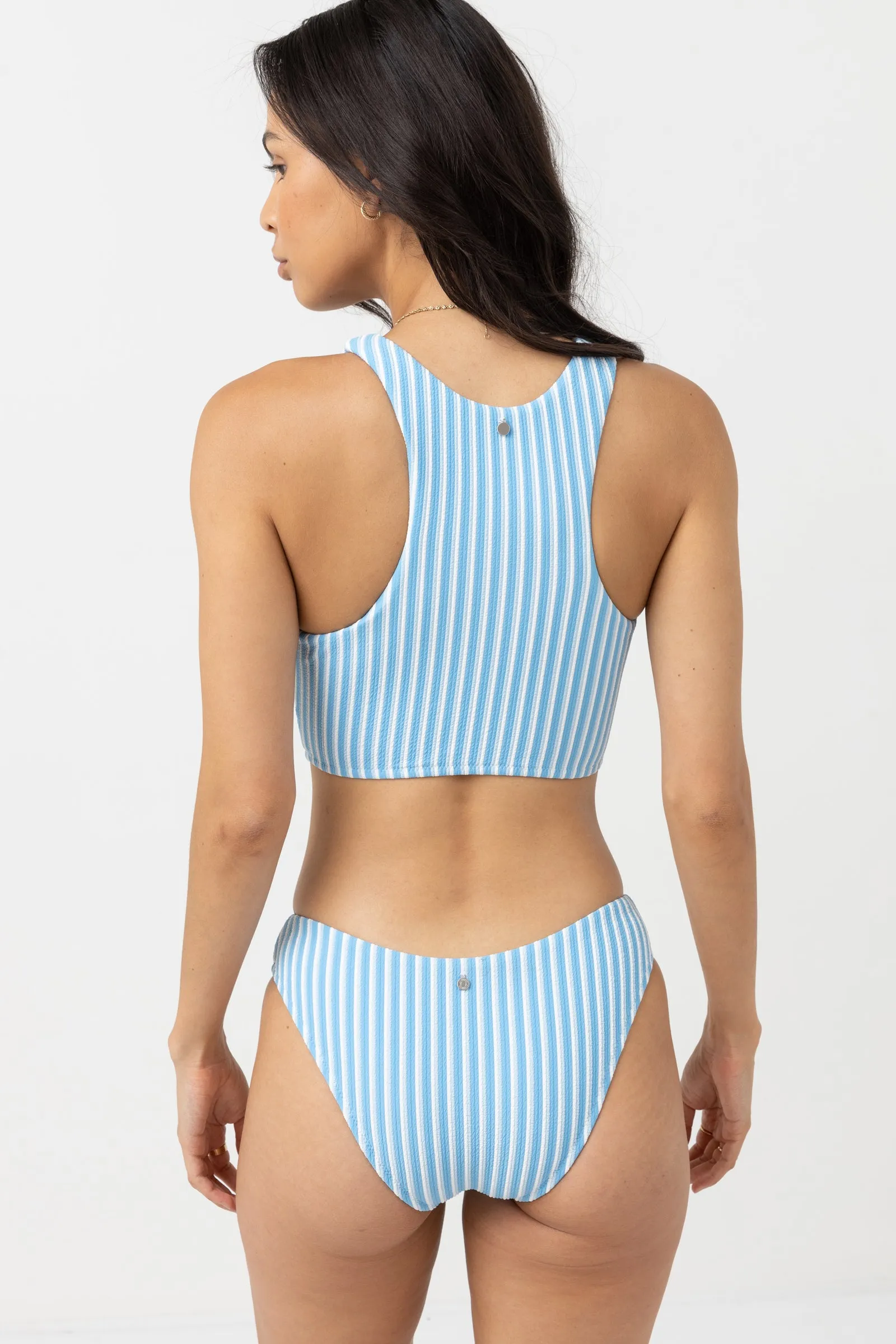 Sunbather Stripe Surf Tank Top Ocean