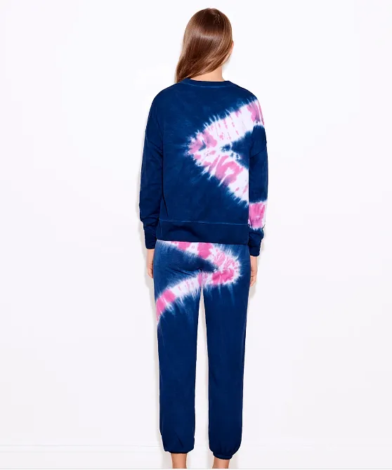 Sundry Navy Candy Tie Dye Sweatpants