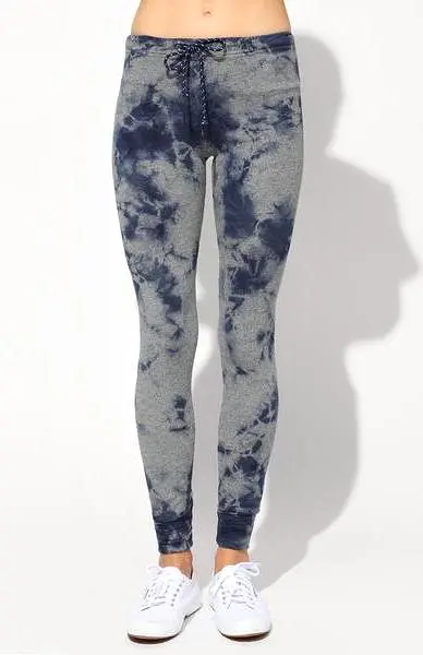 Sundry Tie Dye Skinny Sweatpants