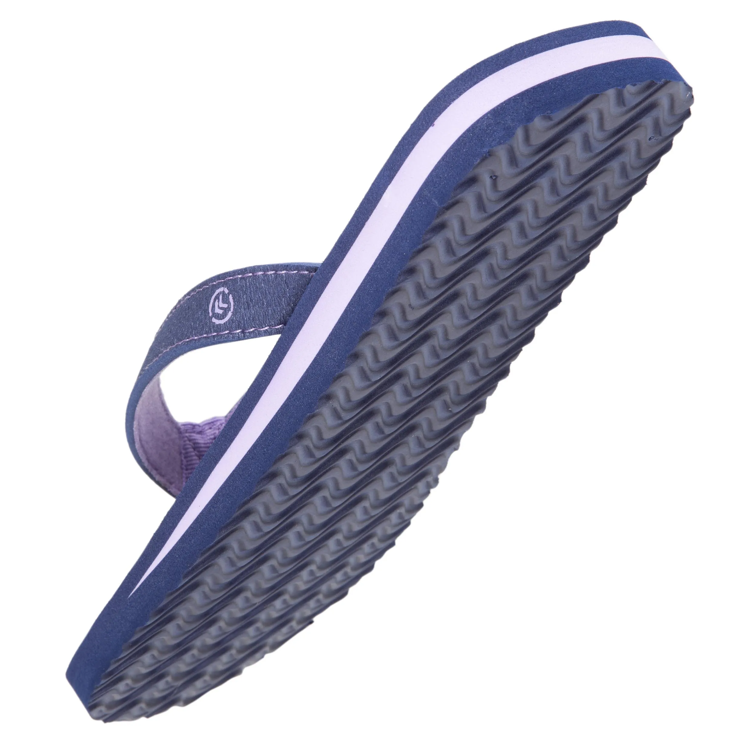 Tongs Femme bicolore yoga Marine et Lilas