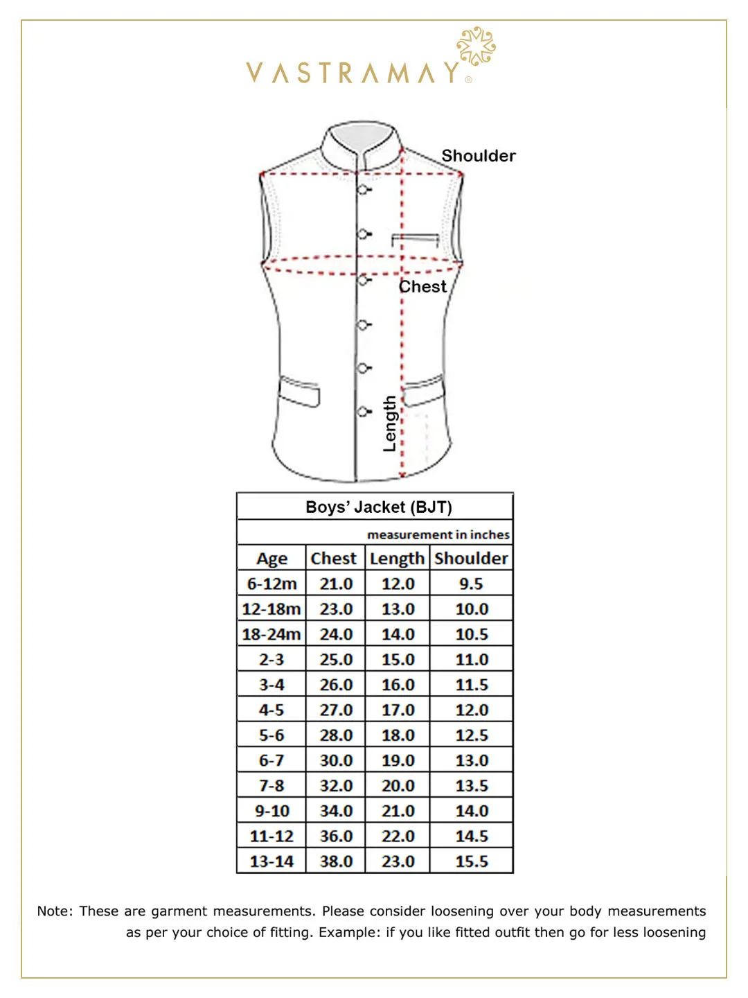 Vastramay Boys' Quirky Elephant Print Nehru Jacket