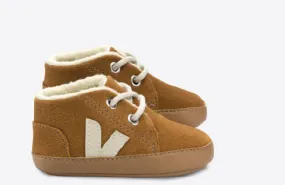 Veja Camel Fur Lined Soft Sole