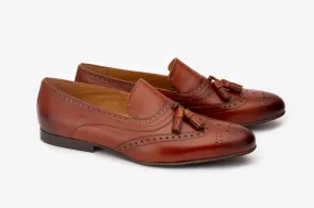 Wing Cap Brogue Tassel Loafer