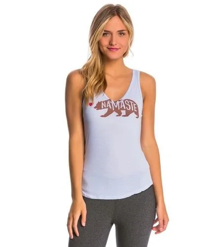 Yoga RX Namaste Bear V Neck Tank