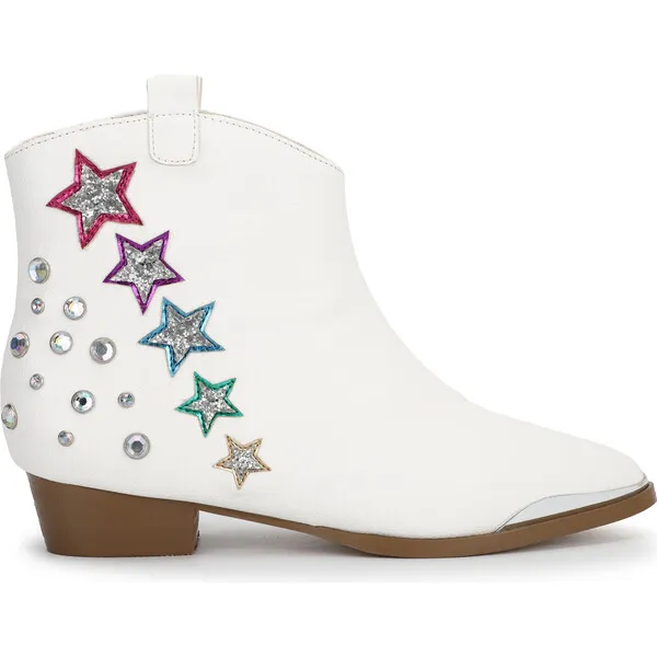 Yosi Samra Miss Dallas Shooting Star Cowboy Boot, Metallic Stars