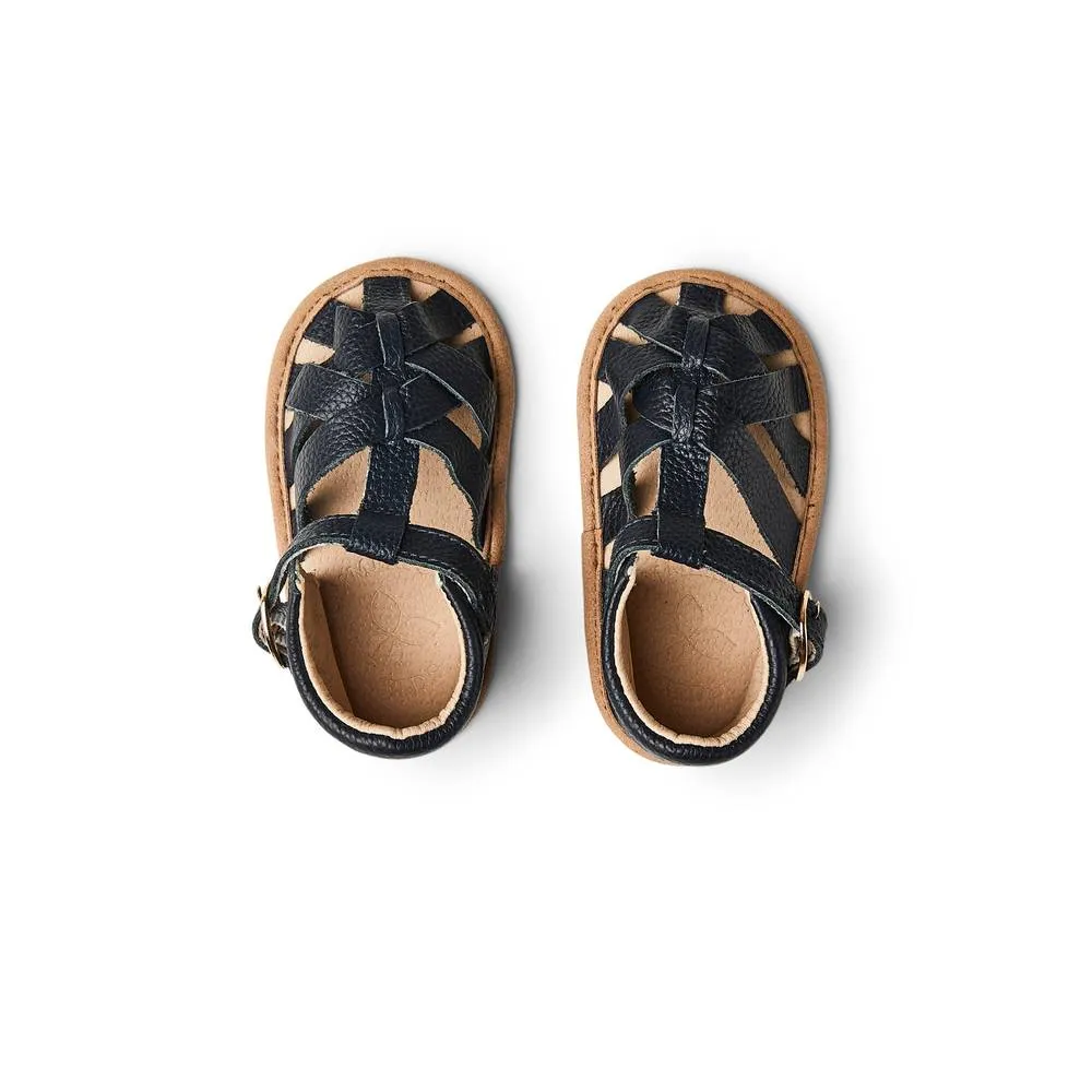 Zodiac Blue Leather Baby Sandal